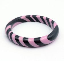 Vintage Black & Pink Stripe