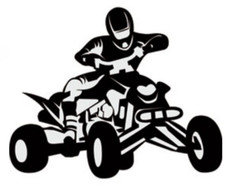 QUAD BIKE VINYL STICKER FOR