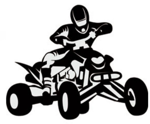 Quad bike vinyl sticker - sticker, for