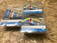 3 x Tesco  HP 343  colour ink cartridges.