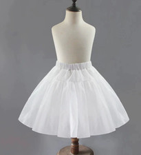 UNDERSKIRT Kid Girls Flowergirl Crinoline Child Age Wedding Dress Skirt Support