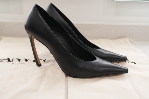 Lanvin black leather pointed - leather,