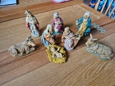 Eight Piece Christmas Nativity Scene Set