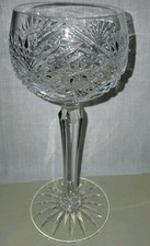 Vintage Bohemian  crystal  hock glass. (960)