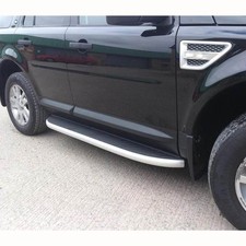 FOR LAND ROVER FREELANDER 2 2007-2015 SIDE STEPS RUNNING BOARDS BLACK NEW UK