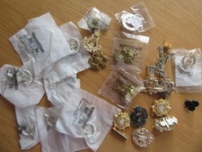 Mixed UK Forces Headdress Badges. Rifles, RLC, PWRR, Scots etc.   Job lot x 25