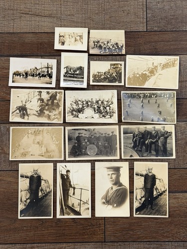 Wwi uss indiana band photo - wwi,