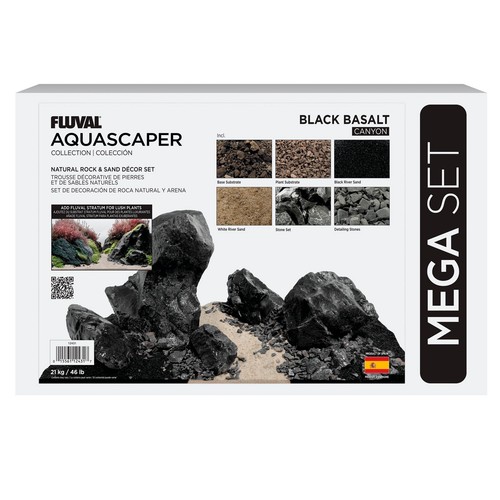 Fluval black basalt - fluval, rock