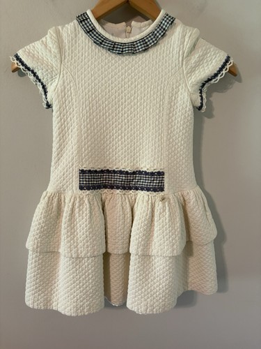 Foque ivory matelasse dress - foque,