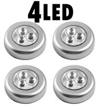 4 x Stick on Click LED Self