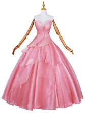 Halloween Wicked Glinda Cosplay Costume Women's Fancy Pink Dress Wedding Dress