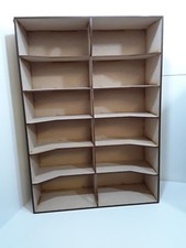 Laser Cut O Gauge Model Railway Storage & Transportation Box for 12 Goods Wagons