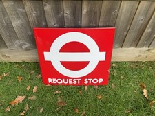 Original London Transport ‘Bus Stop’ Enamel Sign