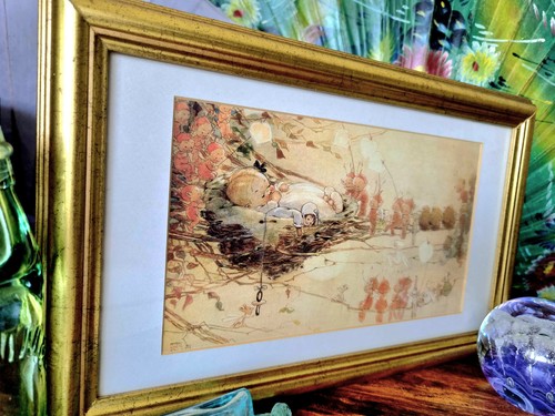 Vintage framed mabel - vintage,