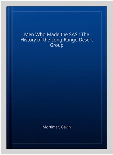 Men who made the sas - who,