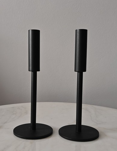 Simple black metal candle - 2,
