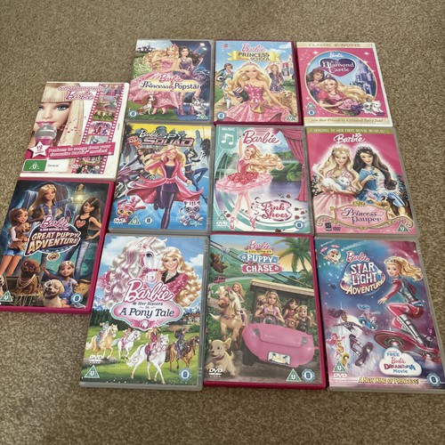 Barbie dvds - 11,