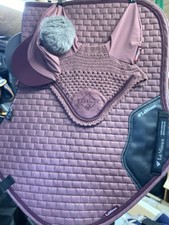 Lemieux Saddle Pad, War Veil And Hat Silk Set