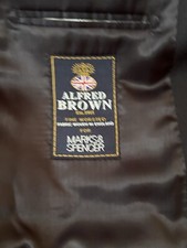 M&S x Alfred Brown Men’s Tailored Fit Jacket – UK 42” – Grey Wool Blend Blazer