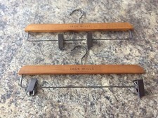 VINTAGE PAIR OF WOODEN SHIRT AND TROUSER HANGERS