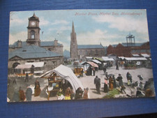 Postcard of Middlesbrough, Market Place, Market Day (Posted 1904)