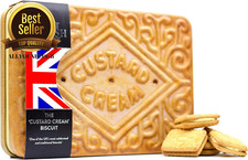 Giant Custard Cream Biscuits