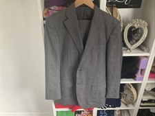 BENSALINA Grey Prince of Wales Check SUIT ,jacket 40in Chest ,trousers 32in W