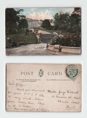 Postcard the mansion - postcard,
