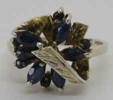 Sterling silver & sapphire
