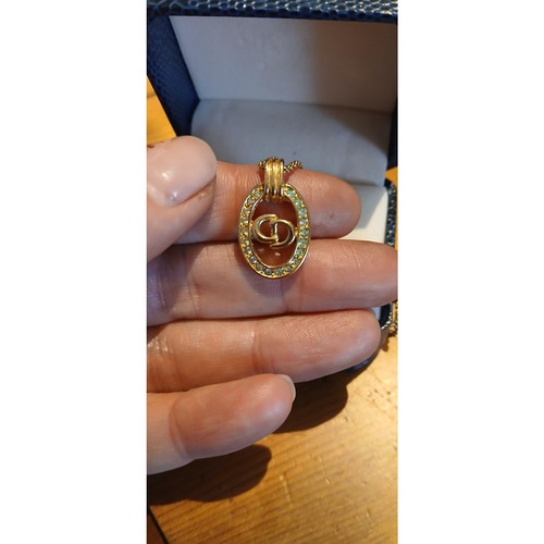 Christian dior logo necklace - ,
