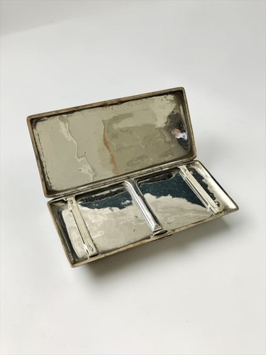 Vintage silver tone cigarette - silver,