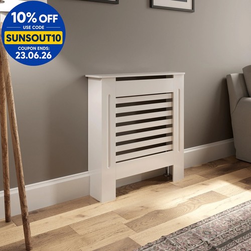 Radiator cover small white - -,
