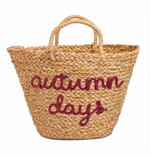 Natural woven straw tote - woven, bag