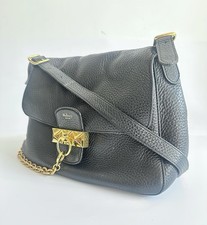Mulberry Mini Keeley Bag Black Leather Gold Keystone Lock Suede Lining + DustBag