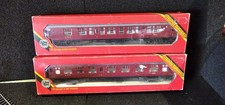 Hornby OO R935 LMS Maroon 3rd Class Coaches. Rake Of 2. Boxes OK Coaches Great