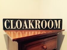 Cloakroom Sign vintage Look