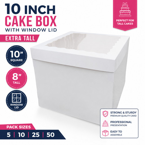 Inch cake box with window - inch,