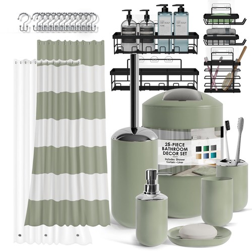 Bathroom accessories set 25pc - bathroom,