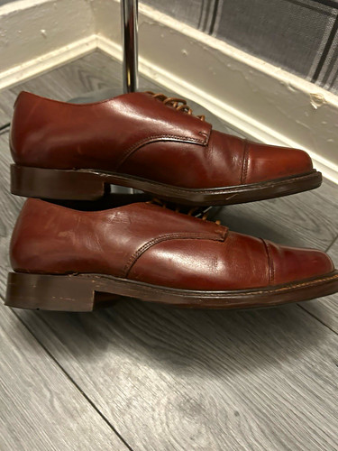 Shoes men brown leather - k,