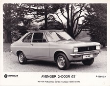 CHRYSLER AVENGER 2-DOOR GT, PERIOD PHOTOGRAPH.