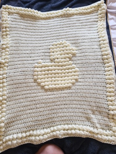 Handmade crochet baby blanket