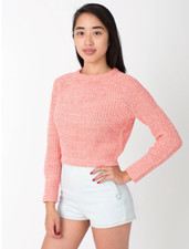 American Apparel Cropped Fisherman Pullover Jumper 