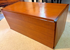 Beaver & Tapley Wall-Mounted Teak Bureau / Drinks Cabinet - with wall bracket