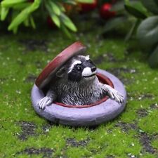 Miniature Raccoon Figurines