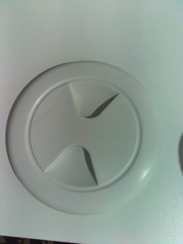 White plastic dinghy