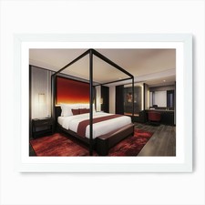 Four Poster Bed Art Print