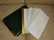 Vintage Irish Linen Damask Napkins x 6 ~ Chrysanthemum Pattern 22 x 22 inches