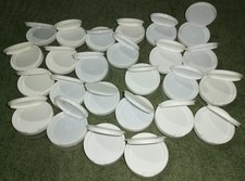 Small round plastic storage