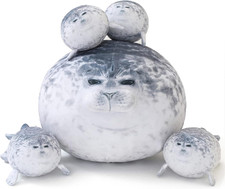Chubby Seal Pillow Plush with