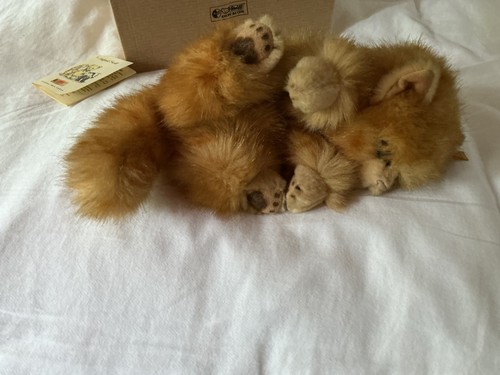 Steiff ginger cat kitten - ginger, no